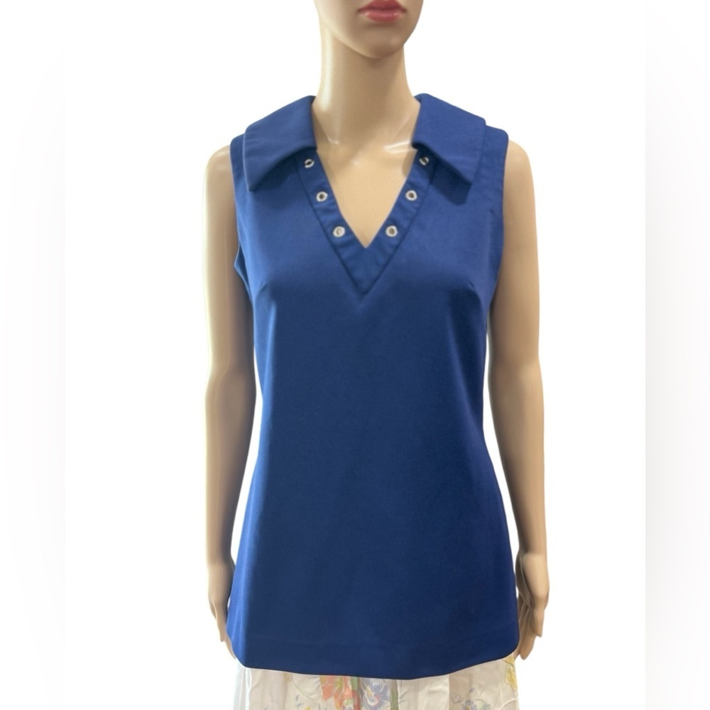 Mod shift Royal blue top Loubella Extendables California Vintage 60’s 70’s